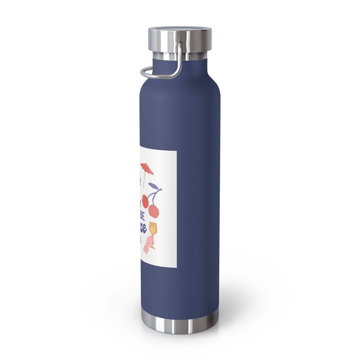 May or May Not Be Booze Insulated Water Bottle - 22oz Copper Flask for Fun Gatherings