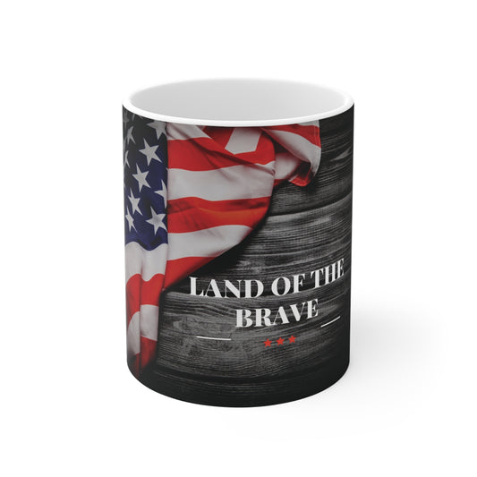 Flag Mug 11oz - American Flag Design